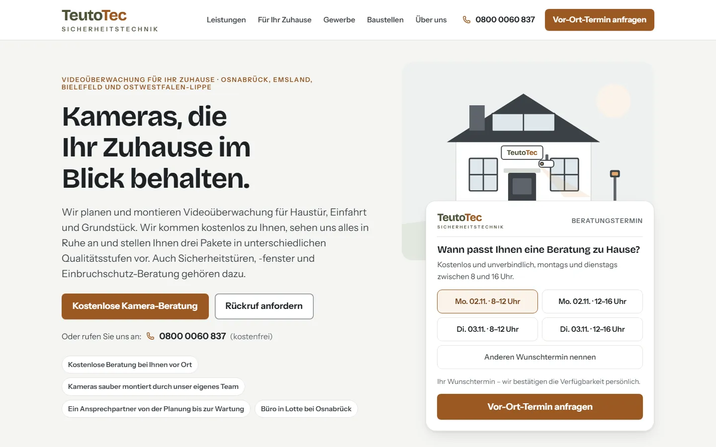 Startseite von teutotec.com